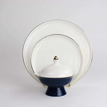 Load image into Gallery viewer, Navy Versaille Soup Bowl-Set of 4