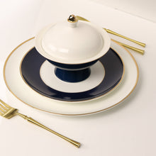 Load image into Gallery viewer, Navy Versaille Soup Bowl-Set of 4