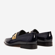 Load image into Gallery viewer, The Imperial Navy Blue &amp; Gold Leather Men Dress Shoe