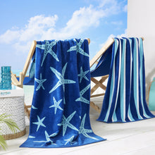 Load image into Gallery viewer, Cotton Velour Beach Towel - Maui Collection
