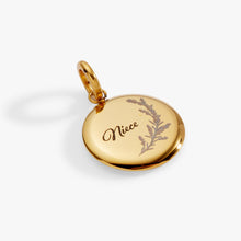 Load image into Gallery viewer, Niece Lavender Disc Charm