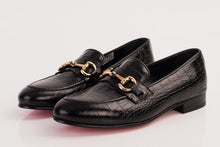 Load image into Gallery viewer, The Monaco Black Leather Men Shoe Bit Loafer