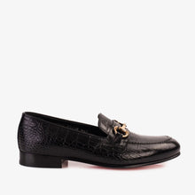 Load image into Gallery viewer, The Monaco Black Leather Men Shoe Bit Loafer