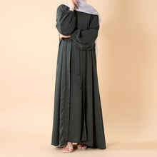 Load image into Gallery viewer, Premium Nida Zoom Open Abaya 3-Piece Set (MOA239)