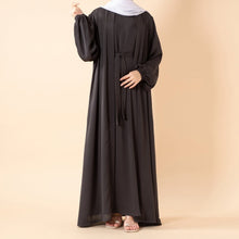 Load image into Gallery viewer, Premium Nida Zoom Open Abaya 3-Piece Set (MOA239)