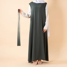 Load image into Gallery viewer, Premium Nida Zoom Open Abaya 3-Piece Set (MOA239)