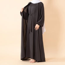 Load image into Gallery viewer, Premium Nida Zoom Open Abaya 3-Piece Set (MOA239)