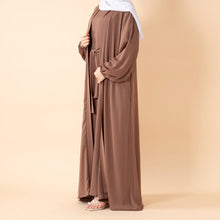 Load image into Gallery viewer, Premium Nida Zoom Open Abaya 3-Piece Set (MOA239)