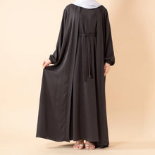 Load image into Gallery viewer, Premium Nida Zoom Open Abaya 3-Piece Set (MOA239)