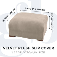 Load image into Gallery viewer, Velvet Stretch Slipcover - Gale Collection
