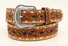 Load image into Gallery viewer, Nocona Western Blue Floral - Mens Belt