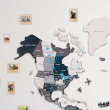 Load image into Gallery viewer, Bundle: Colored Map, Photo Frames, Flags and Airplanes Pins