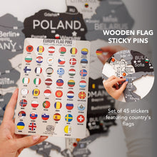 Load image into Gallery viewer, 3D Europe Wooden Map Nordik
