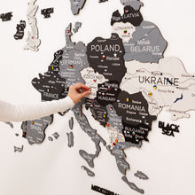 Load image into Gallery viewer, 3D Europe Wooden Map Nordik