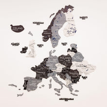 Load image into Gallery viewer, 3D Europe Wooden Map Nordik