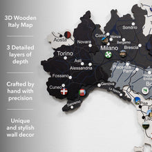 Load image into Gallery viewer, Wooden Map of Italy – Nordik