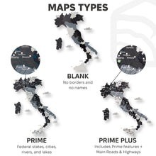 Load image into Gallery viewer, Wooden Map of Italy – Nordik
