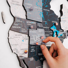 Load image into Gallery viewer, Bundle: Colored Map and Flags Pins