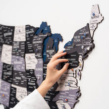 Load image into Gallery viewer, Wooden 3d Map of USA - Nordik
