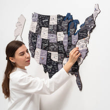 Load image into Gallery viewer, Wooden 3d Map of USA - Nordik