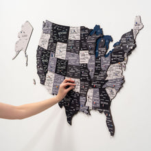 Load image into Gallery viewer, Wooden 3d Map of USA - Nordik
