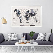 Load image into Gallery viewer, 3D Wooden Panel World Map - Nordik