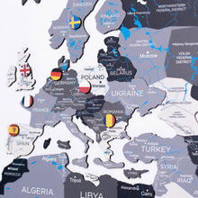 Load image into Gallery viewer, 2D Wooden World Map Nordik