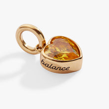 Load image into Gallery viewer, November 'Balance' Heart Birthstone Charm