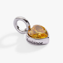 Load image into Gallery viewer, November 'Balance' Heart Birthstone Charm