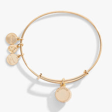 Load image into Gallery viewer, November Birthstone Charm Bangle, Topaz