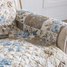 Load image into Gallery viewer, Reversible Floral Patchwork Furniture Protector - Maribel Collection