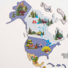 Load image into Gallery viewer, Nursery World Map Indigo