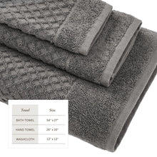 Load image into Gallery viewer, Cotton Diamond Waffle Weave Bath Towel Set - Grayson Collection
