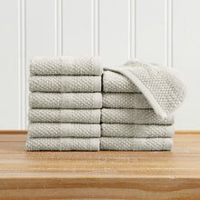 Load image into Gallery viewer, 100% Cotton Woven Texture Bath Towel Set - Marbella Collection
