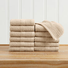 Load image into Gallery viewer, 100% Cotton Woven Texture Bath Towel Set - Marbella Collection