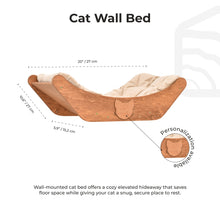 Load image into Gallery viewer, Floating Cat Shelf Perch Oak