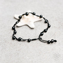 Load image into Gallery viewer, Obsidian Grounding Anklet
