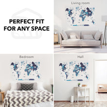 Load image into Gallery viewer, 3D Wooden World Map Ocean