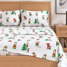 Load image into Gallery viewer, Turkish Cotton Christmas Flannel Sheet - Whittaker Collection