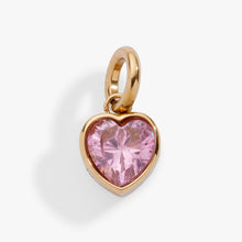 Load image into Gallery viewer, October 'Serenity' Heart Birthstone Charm