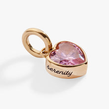 Load image into Gallery viewer, October 'Serenity' Heart Birthstone Charm