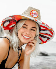 Load image into Gallery viewer, Peter Grimm Octopus - Straw Lifeguard Hat