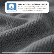 Load image into Gallery viewer, Turkish Cotton Ribbed 6-Piece Bath Towel Set - Georgiana Collection