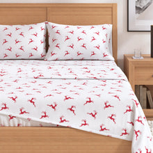 Load image into Gallery viewer, Turkish Cotton Christmas Flannel Sheet Set - Whittaker Collection