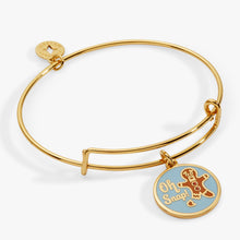 Load image into Gallery viewer, 'Oh Snap!' Gingerbread Charm Bangle
