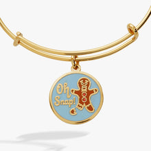 Load image into Gallery viewer, 'Oh Snap!' Gingerbread Charm Bangle