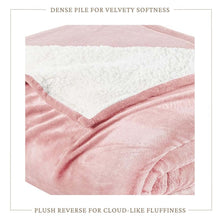 Load image into Gallery viewer, Velvet Plush Sherpa Bed Blanket - Sherpa Fleece Collection