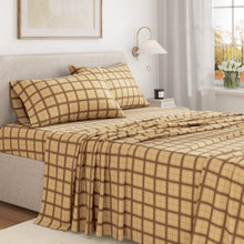 Load image into Gallery viewer, Turkish Cotton Flannel Sheet Set - Plaid &amp; Stripe Collection