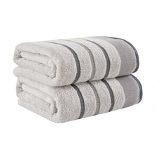 Load image into Gallery viewer, Decorative Cotton Stripe Bath Towel Set - Noelle Collection