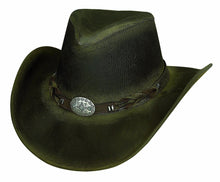 Load image into Gallery viewer, Bullhide Old Faithful - Leather Cowboy Hat